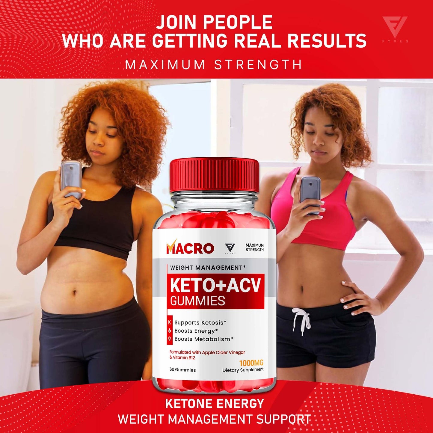 Macro Keto ACV Gummies Advanced Apple Cider Vinegar Vitamin Supplement FyvusBuy Supplements Australia
