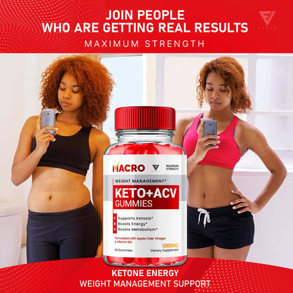 Macro Keto ACV Gummies Advanced Apple Cider Vinegar Vitamin Supplement FyvusBuy Supplements Australia