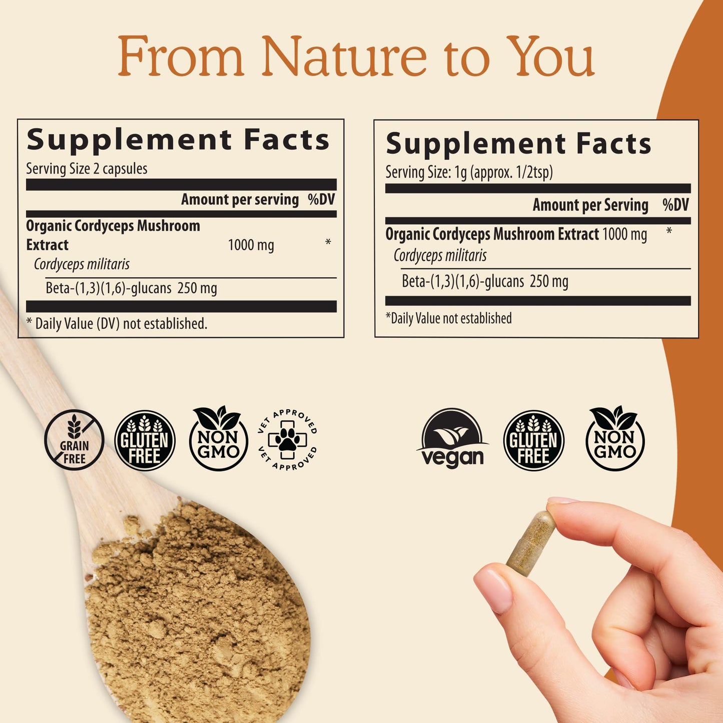 Real Mushrooms Cordyceps Capsules - Performance Mushroom Extract Supplement Real MushroomsBuy Supplements Australia