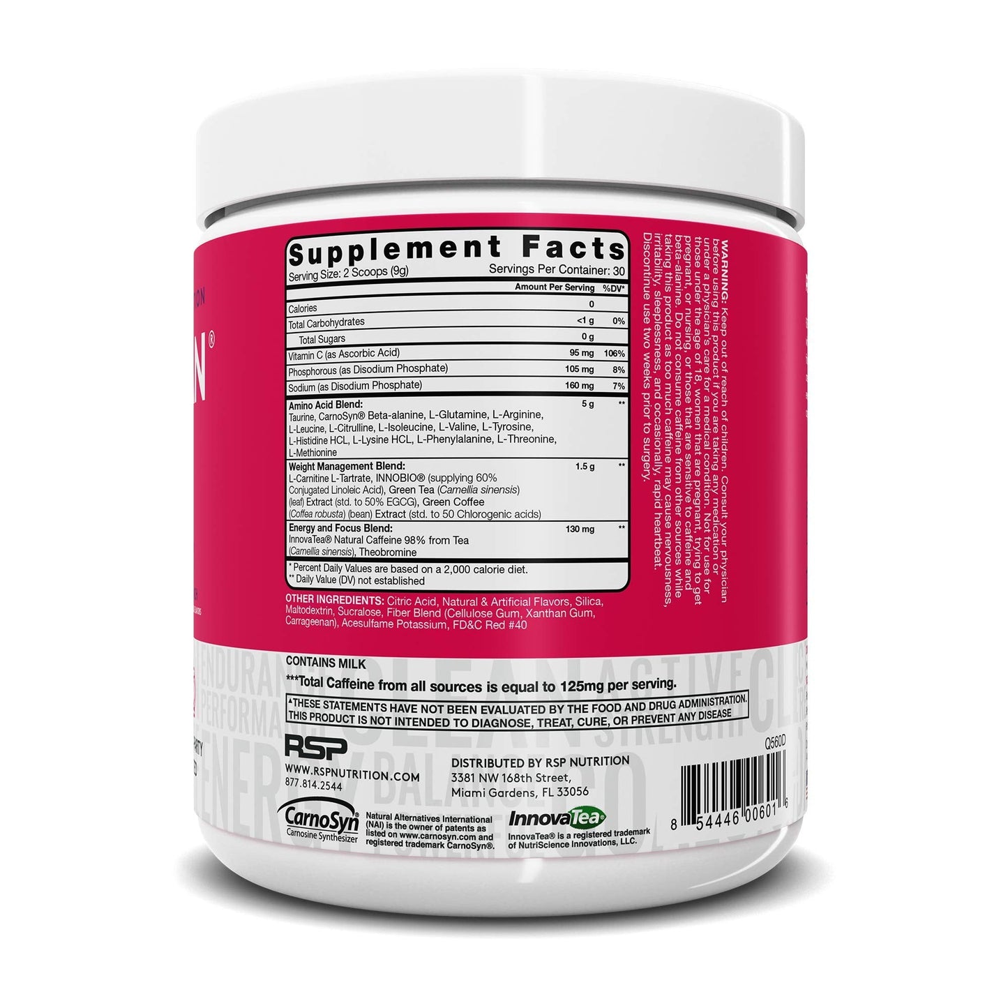 RSP NUTRITION AminoLean Pre Workout Energy (Fruit Punch 30 Servings) with AminoLean Recovery Post Workout Boost (Tropical Island Punch 30 Servings)