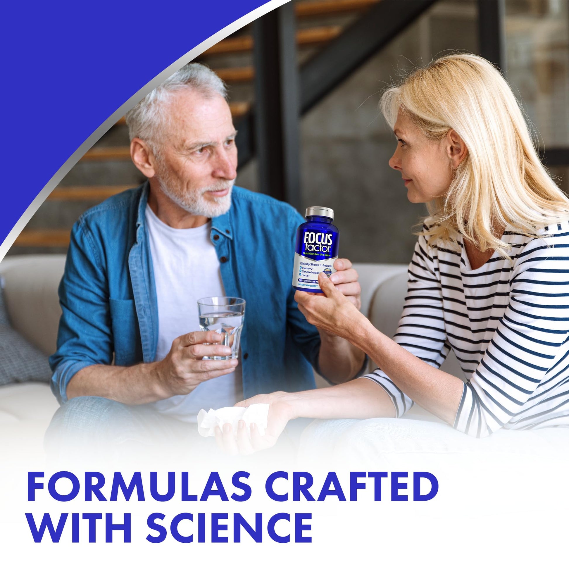 Focus Factor Nutrition for The Brain Improved Memory & Concentration Brain Supplement, 150 Count, 1 Pack (10407) Focus FactorBuy Supplements Australia