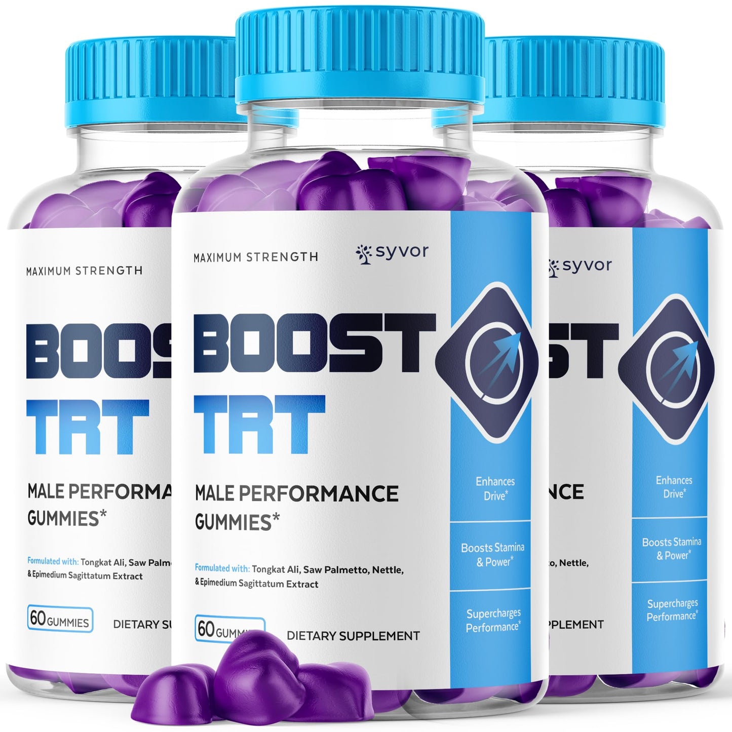 (3 Pack) Boost TRT Gummies for Men, Official Boost TRT Male Performance Gummys with Natural Ingredients, Advanced BoostTRT Men's Gummy Supplement with Maximum Strength Premium Vitamins (180 Gummies) SyvorBuy Supplements Australia
