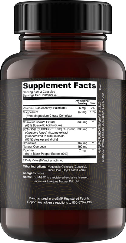 UpWellness Golden Revive + Joint Support with Quercetin, Magnesium, and Turmeric UpWellness Nutrient-Rich LivingBuy Supplements Australia