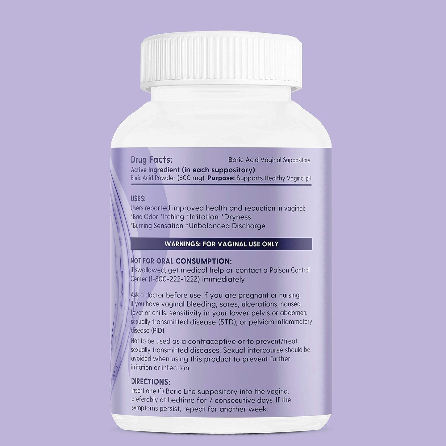 Peachlife Boric Acid Suppositories in Vegetable Capsules - USA Made - Vaginal pH PeachlifeBuy Supplements Australia