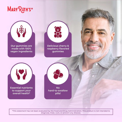 MaryRuth Organics Mens Vitamin Gummy | USDA | Vegan | Daily Multivitamins for Immune Support MaryRuth OrganicsBuy Supplements Australia