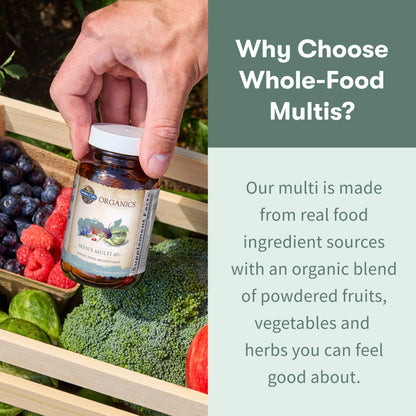 Garden of Life Organics Men's 40+ Multivitamin with Prostate Support, B12 & Vitamins – Vegan Daily Whole Food Multivitamin