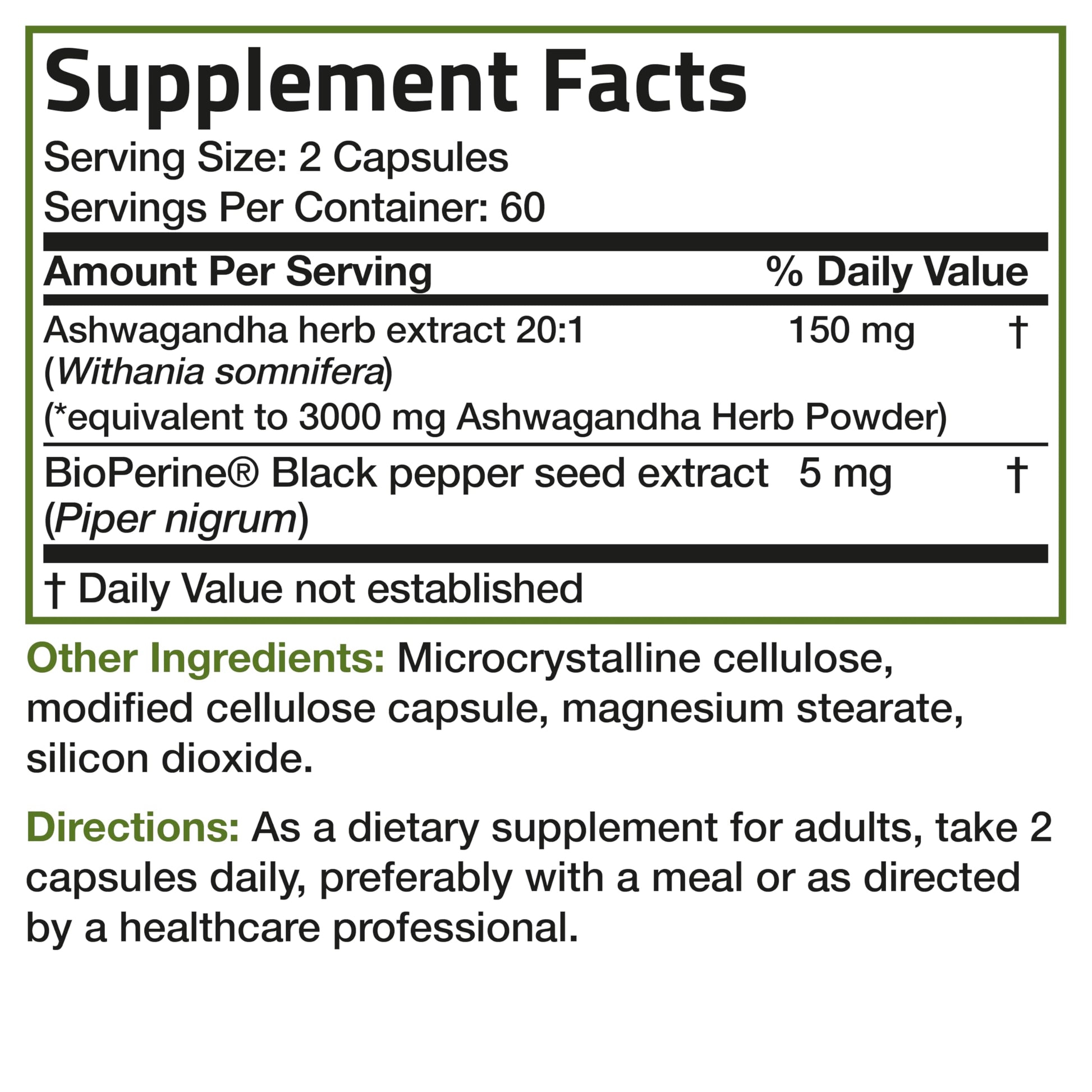 Bronson Ashwagandha Extra Strength Stress & Mood Support with BioPerine BronsonBuy Supplements Australia