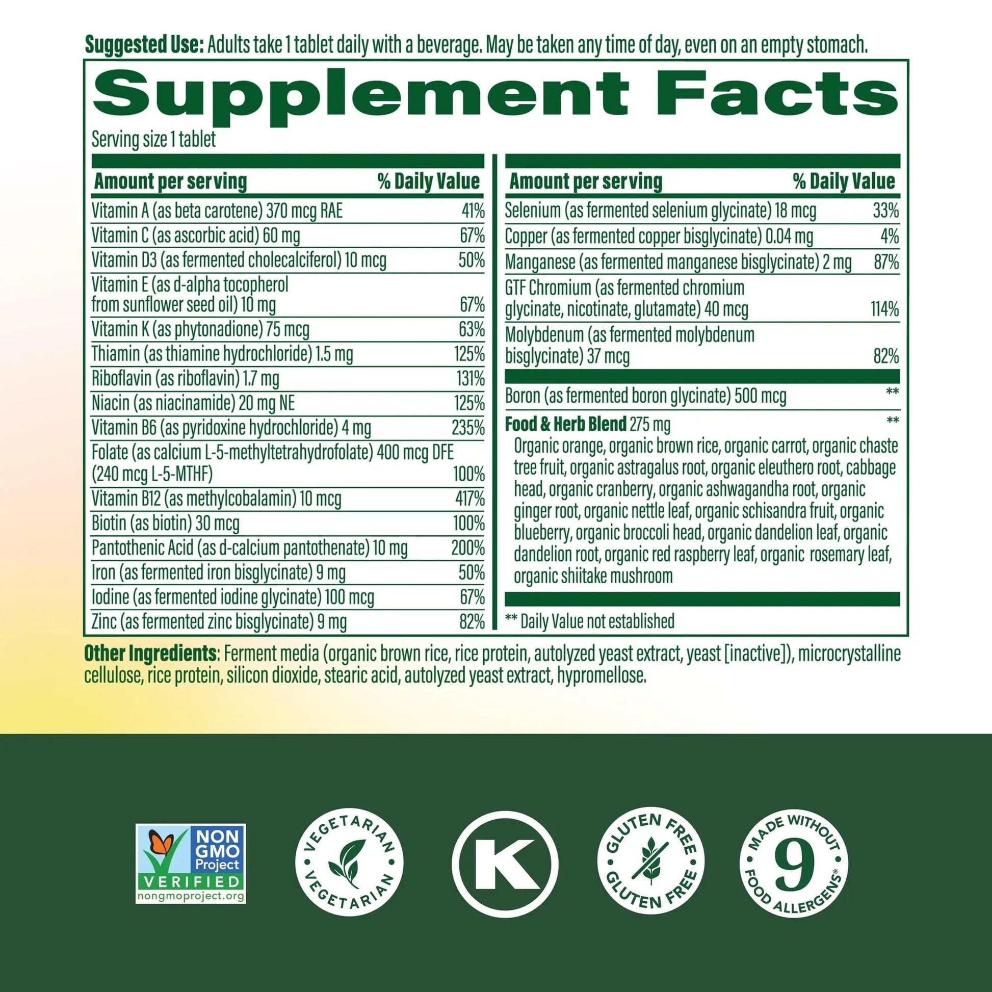 MegaFood Womens Multivitamin One Daily - Multivitamin for Women - Vitamin C, Vitamin D, Iron & B Vitamins - Bone, Energy Metabolism & Immune Support - Vegetarian, GlutenFree - 90 Tablets, 90 Servings MegaFoodBuy Supplements Australia