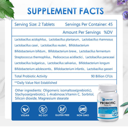OMOGS Probiotics 90 Billion CFUs 18 Strains,with 3 Organic Prebiotic, Probiotics Supplement OMOGSBuy Supplements Australia