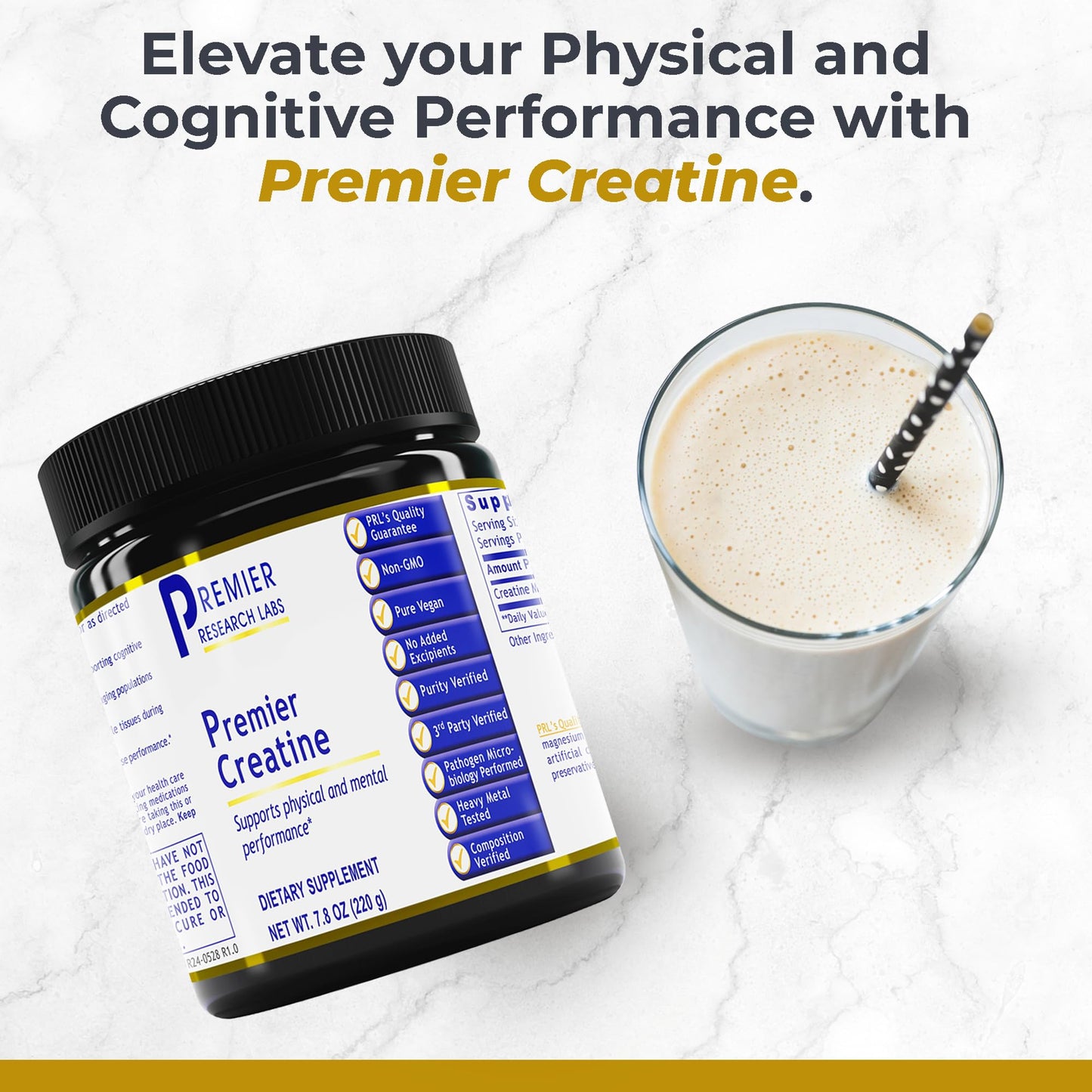 Premier Research Labs Premier Creatine - Creatine Monohydrate Powder, Creatine Powder for Men, Women, Vegetarians, Unflavored Vegan Friendly Formula - 7.8 oz (40 Servings) Premier Research LabsBuy Supplements Australia