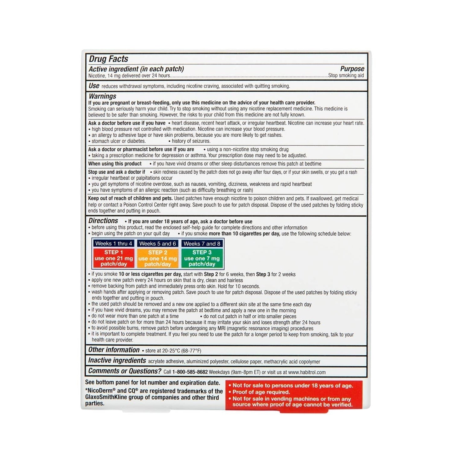 Rite Aid Nicotine Transdermal System Patch, Step 2, 14mg - 14 ct, Nicotine Rite AidBuy Supplements Australia