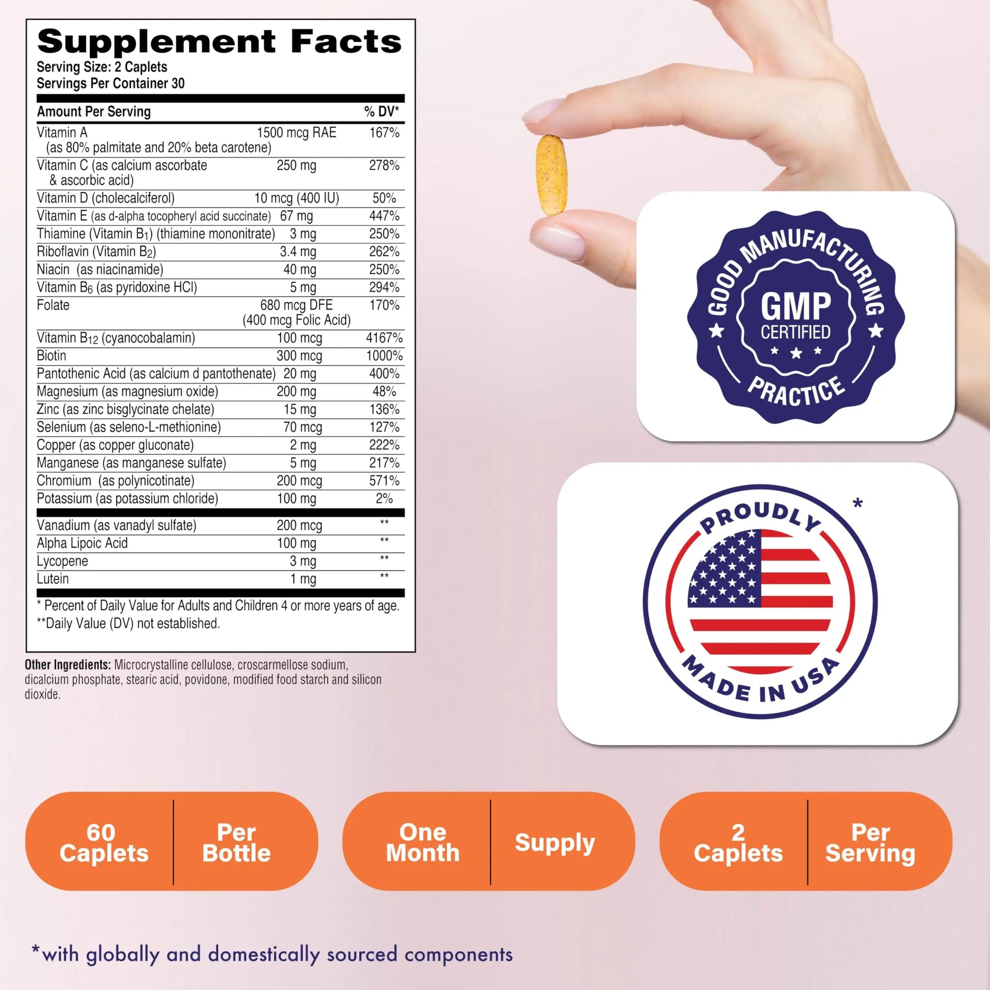 Health Thru Nutrition Ultra-Betic Multivitamin 60 Count | Supports Nerve, Vision, Energy | with ALA, Lycopene | Health Thru NutritionBuy Supplements Australia