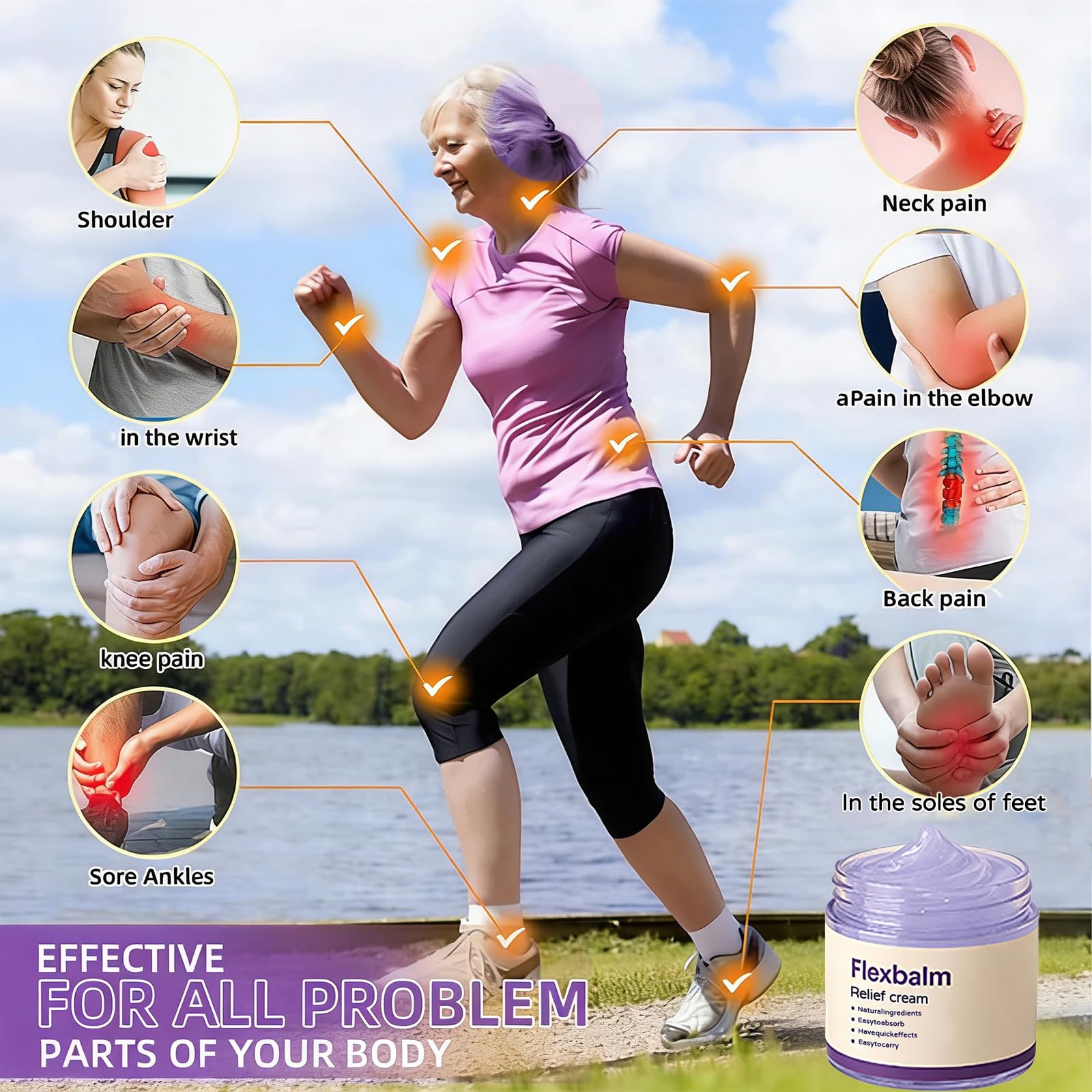 Flexbalm Rapid Joint Relief Gel - Advanced Relief Soothing Massage Gel, Flexbalm Rapid Joint Relief Cream for stiffness and soreness (2) FKMEEBuy Supplements Australia
