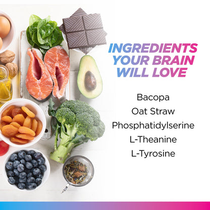 Livingood Daily Brain Supplements for Memory & Focus, Nootropic Pills with Bacopa, L Theanine, L Tyrosine, Amino Acids & More, Cognitive Support for Men & Women, Vegan, Gluten Free, 60 Capsules Livingood DailyBuy Supplements Australia
