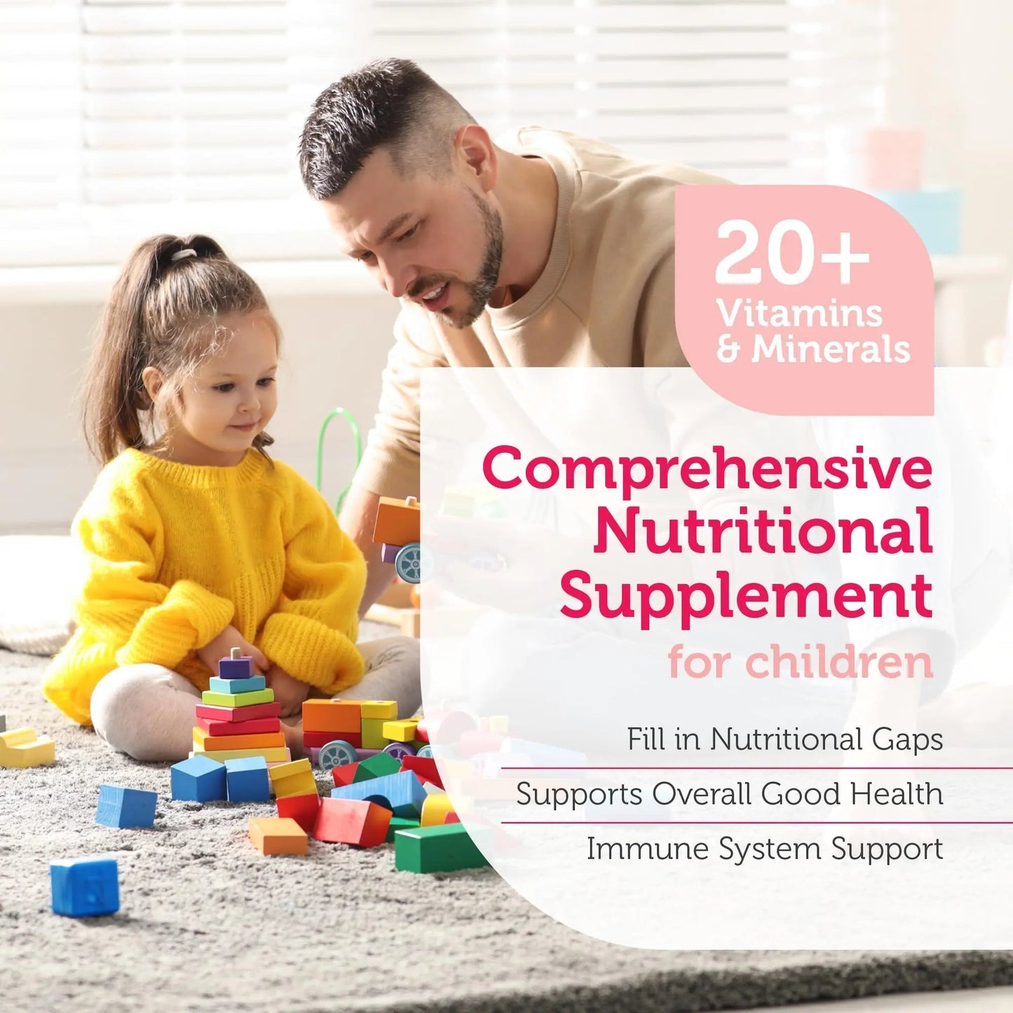 Zahler Kids Multivitamin Chewable Vitamin Tablet - Complete One Daily Vitamins Supplement - Contains 20+ Minerals ZahlerBuy Supplements Australia