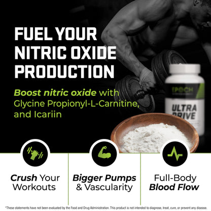 Epoch Nutrition | Ultra Drive – Advanced Performance Formula | Supports Energy, Endurance, and Healthy Circulation | with Tongkat Ali, Icariin & Nitric Oxide Support Epoch Nutrition SciencesBuy Supplements Australia
