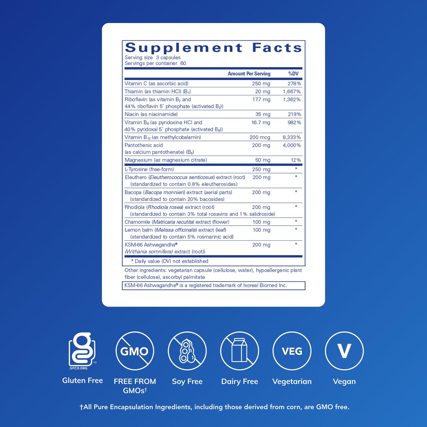 Pure Encapsulations Daily Stress Formula | Promotes Relaxation and Moderates the Effects of Occasional Stress*| 180 Capsules Pure EncapsulationsBuy Supplements Australia