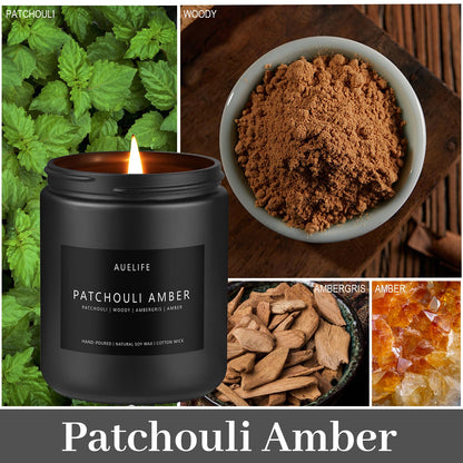 Scented Candles Set | Men Candles Set, Candles for Men Scented Candles for Home - 4 Pack Candles Scents AuelifeBuy Supplements Australia