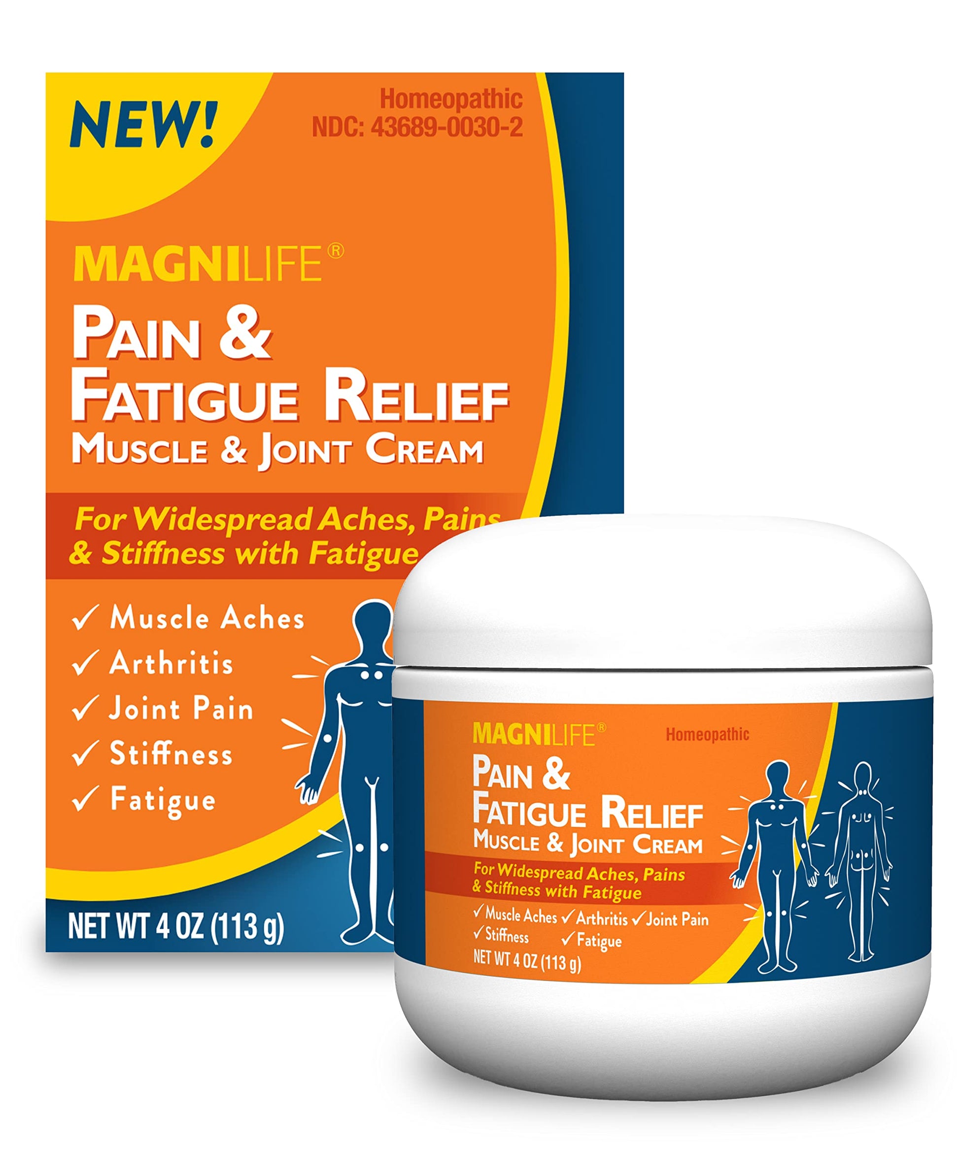 MagniLife Pain and Fatigue Relief Cream, 4 oz, Fast-Acting Relief for Fibromyalgia Symptoms, Muscle Aches & Joint Pain, Helps Relieve Soreness & Tenderness, Deep Penetrating Formula MagniLifeBuy Supplements Australia