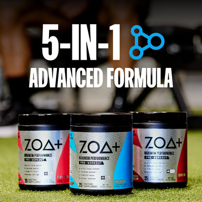ZOA+ Pre Workout Powder, Fruit Punch - NSF Certified for Sport with Zero Sugar, Electrolytes ZOABuy Supplements Australia