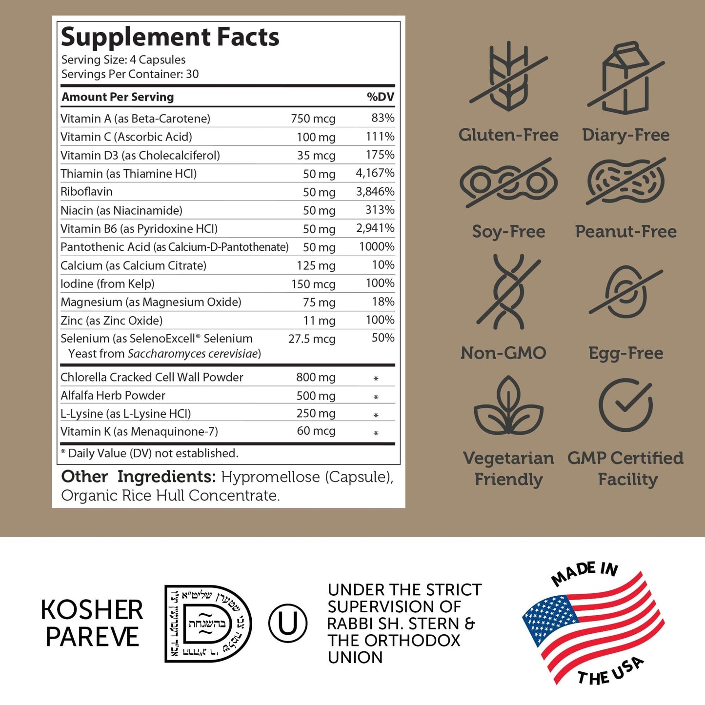 Zahler - Height Factor Healthy Growth Support Vitamin & Mineral Capsules (120 Count) - Kosher Height & Growth Supplement for Kids, Teens & Young Adults - Grow Taller Growth Hormone Support Nutrients ZahlerBuy Supplements Australia