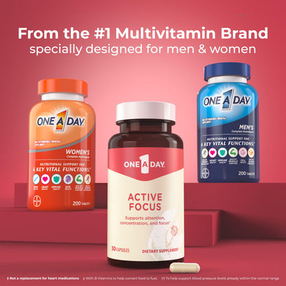 ONE A DAY Bundle Multivitamin for Men 200 Count Tablets Active Focus Supplement ONE A DAYBuy Supplements Australia
