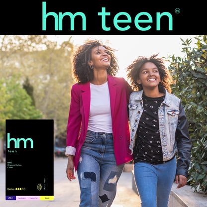 HM Teen | Pads for Teens | 100% Organic Cotton Pad Topsheet | Non Toxic Teen Pads with Wings HM TeenBuy Supplements Australia