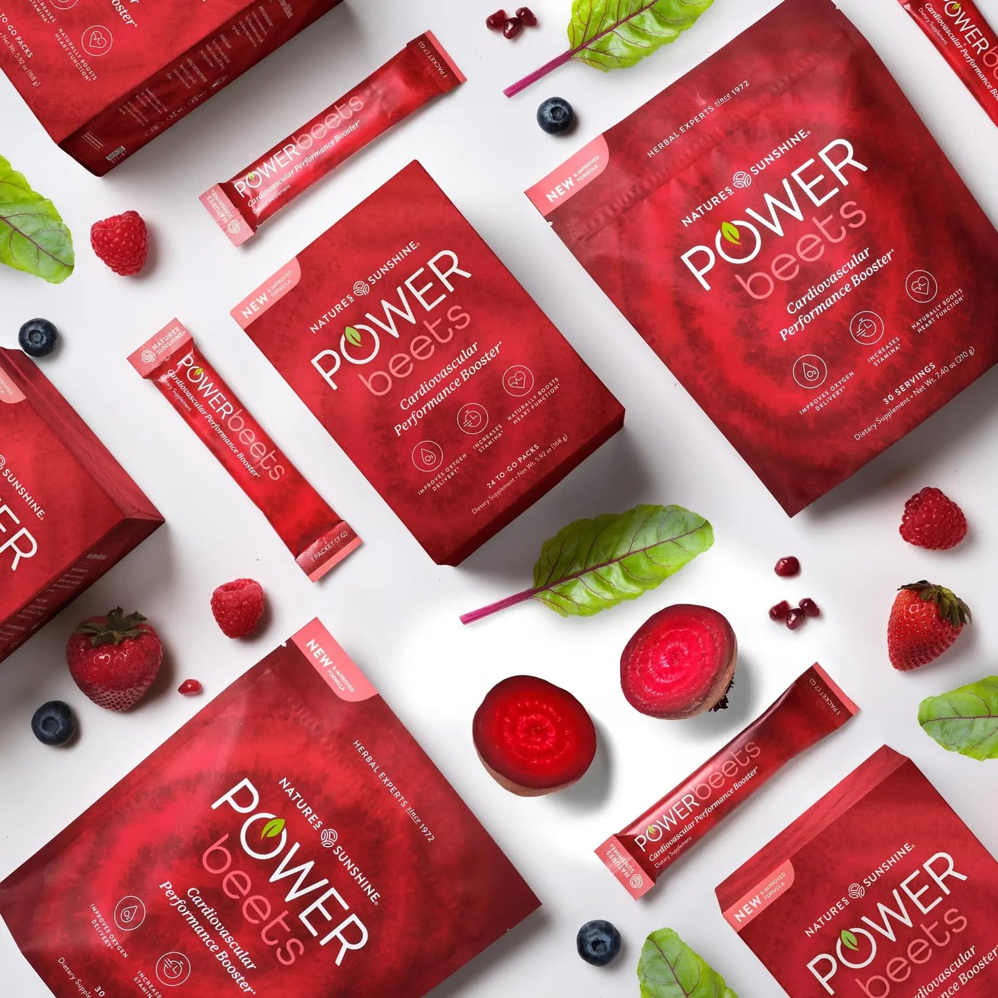 Nature's Sunshine Power Beets – Patented Nutrient Blend of Beet Root Powder and Nutrients to Promote Performance, Mental Clarity, & Vitality – Non-GMO, Soy & Gluten Free – 24 to-Go Packs Nature's SunshineBuy Supplements Australia