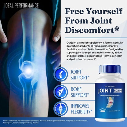 IDEAL PERFORMANCE Joint Care Support Capsules, JointCare Supplement Pills All Natural Formula to Fortify Bones & Bolster Flexibility - Maximum Strength, Joint Care Support Reviews (5 Pack) IDEAL PERFORMANCEBuy Supplements Australia