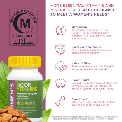 Noor Vitamins Women's Multivitamin and Omega Fish Oil Supplement Bundle Noor VitaminsBuy Supplements Australia