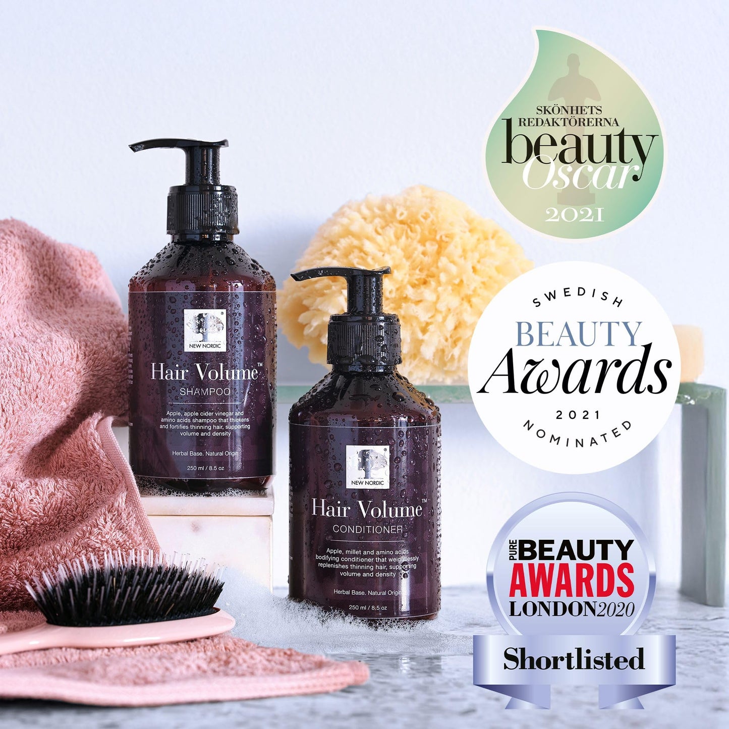 New Nordic Hair Volume Conditioner, Creamy Herbal Recipe to Weightlessly Hydrate, Volumize, Soften & Shine, Vegan, Clean Ingredients, 8.5 Fl Oz NEW NORDICBuy Supplements Australia