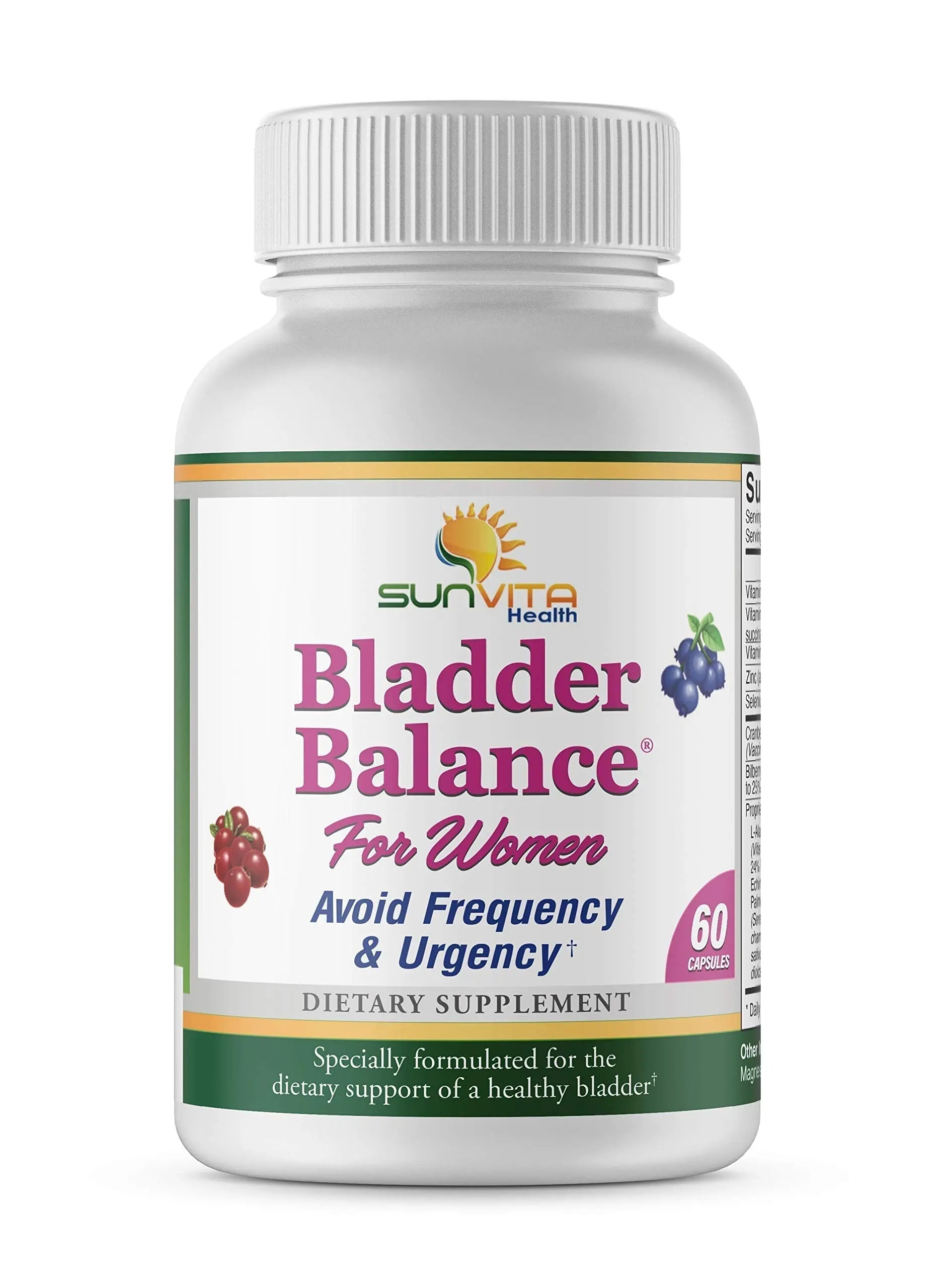 SunVita Health - Bladder Balance® - Bladder Control for Women • Bladder Issues Such as Urinary Frequency, Urgency and Urinary Tract Issues! SunVita HealthBuy Supplements Australia