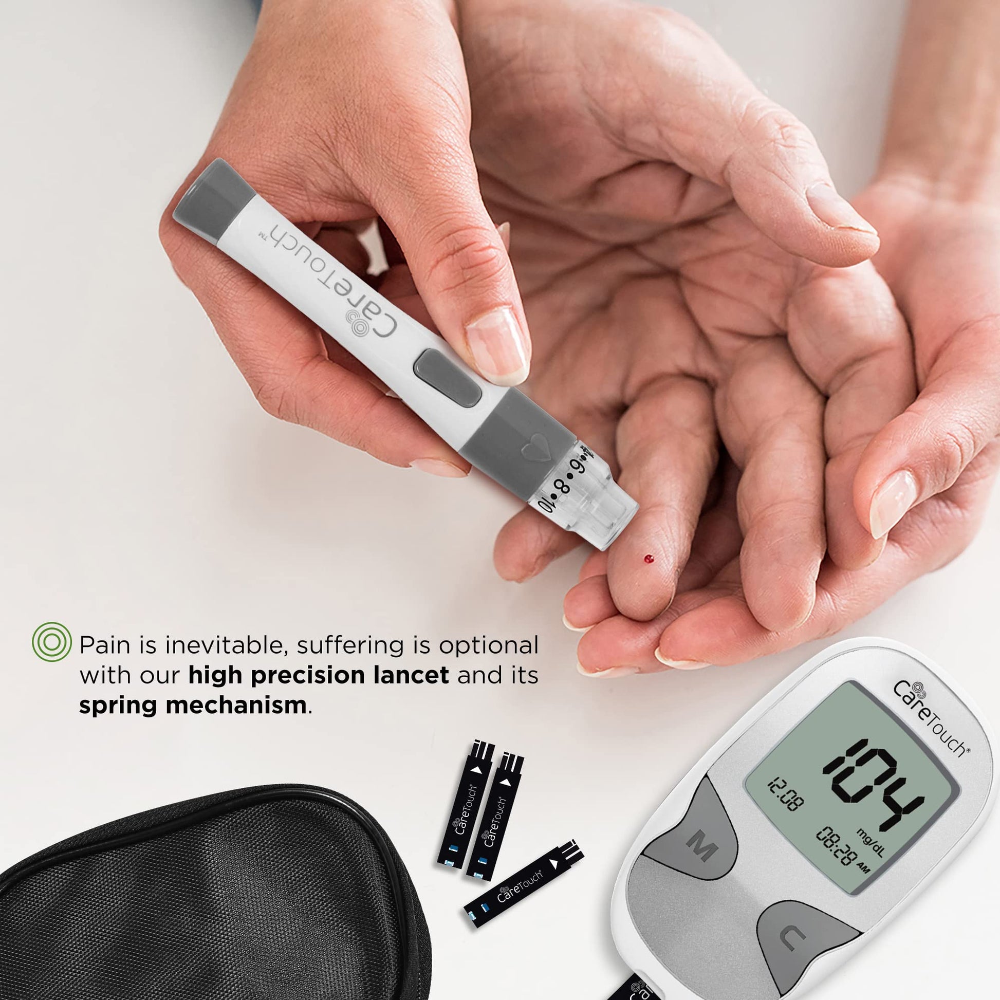 Care Touch Blood Glucose Meter Kit - Diabetes Testing Kit with Glucometer Care TouchBuy Supplements Australia