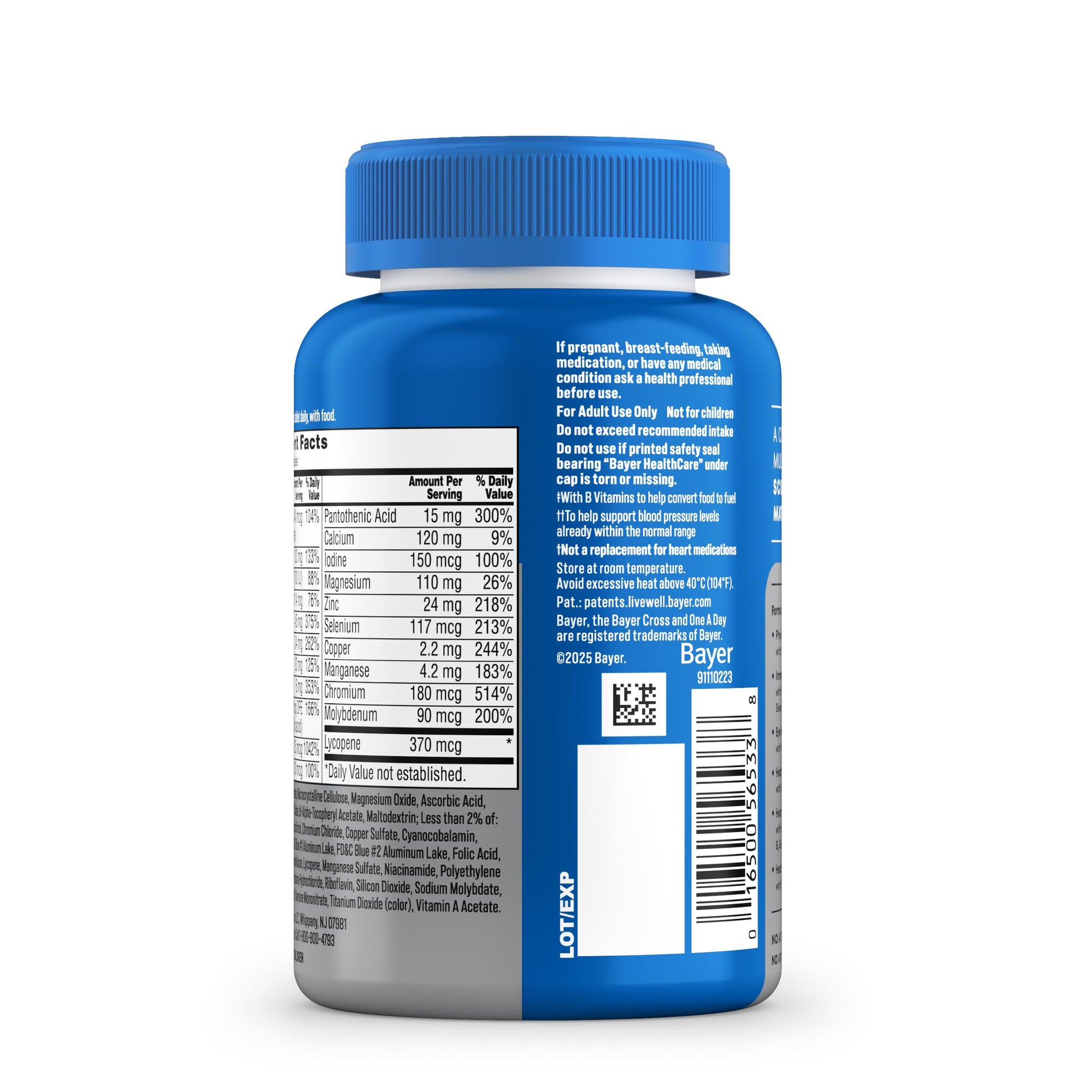 One A Day Men’s 50+ Multivitamins, Supplement with A, C, D, E and Zinc for Immune Health*, Calcium & More, 100 Tablets ONE A DAYBuy Supplements Australia