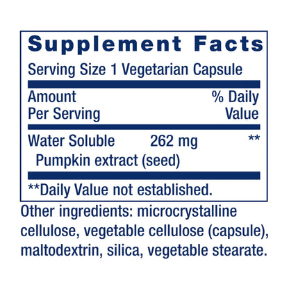 Life Extension Water-Soluble Pumpkin Seed Extract, Promotes Prostate & Urinary Tract Health, Bladder Health Support, Men, Women, Gluten-Free, Non-GMO, Vegetarian, 60 Capsules Life ExtensionBuy Supplements Australia