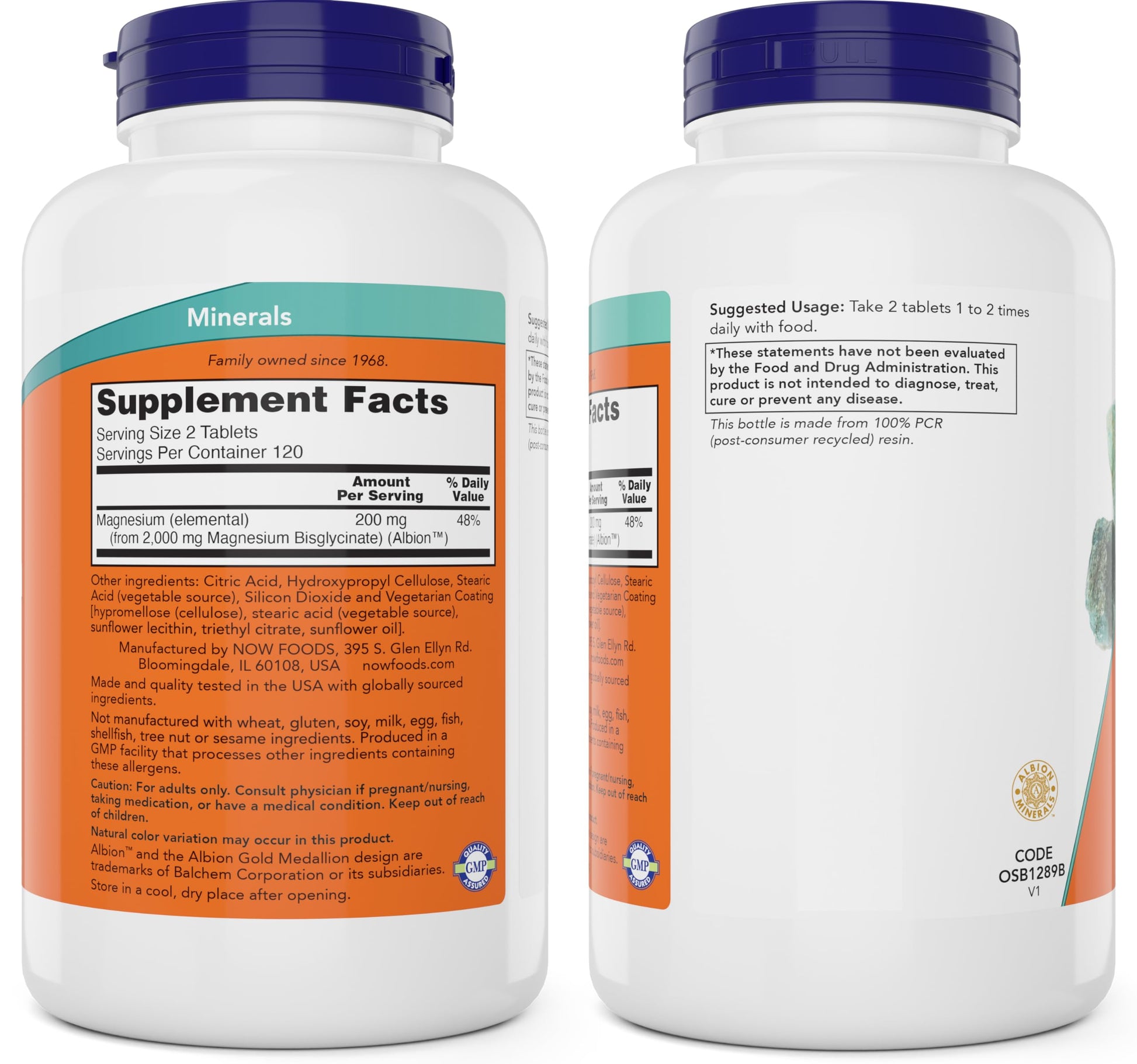 Now Foods Magnesium Glycinate, 240 Tablets - Supports Healthy Muscle and Nerve Functions - Non-GMO NOW FoodsBuy Supplements Australia