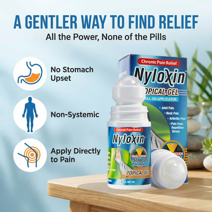 Nyloxin Extra Strength Roll-On Arthritis Pain Relief Gel, Back Pain Relief, Neuropathy Pain Relief, Nerve Pain Relief, Knee Pain Relief, Foot Pain Relief, Muscle Pain Relief, Joint Pain (2 oz) NyloxinBuy Supplements Australia