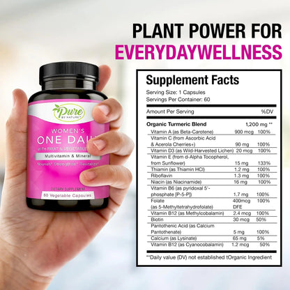 Pure By Nature One-Daily Multi-Vitamin for Women, 60 Count Pure By NatureBuy Supplements Australia