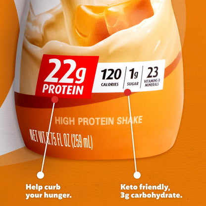 Premier Protein Shake MINIs, Caramel, 22g Protein, 120 Calories, 1g Sugar, 8.75fl oz Premier ProteinBuy Supplements Australia
