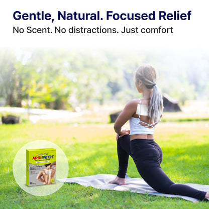 Arnica Hydrogel Pain Relief Patches | Natural Relief for Muscle, Joint, Bruises & Swelling | Flexible, Non-Greasy & Long-Lasting | Great for Back, Knee & Neck Pain (3.9"x4.7", 10, Count) Wooshin LabottachBuy Supplements Australia