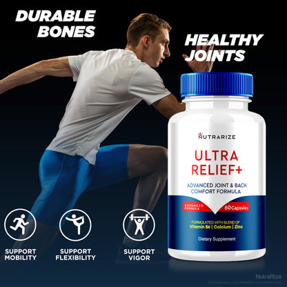 (2 Pack) Ultra Relief+ Capsules, Official Formula for Joint Health, All-Natural Supplement to Support Joint Function and Mobility, Ultra Relief + Pills, Ultra Relief Plus Reviews (120 Capsules) NutraRizeBuy Supplements Australia