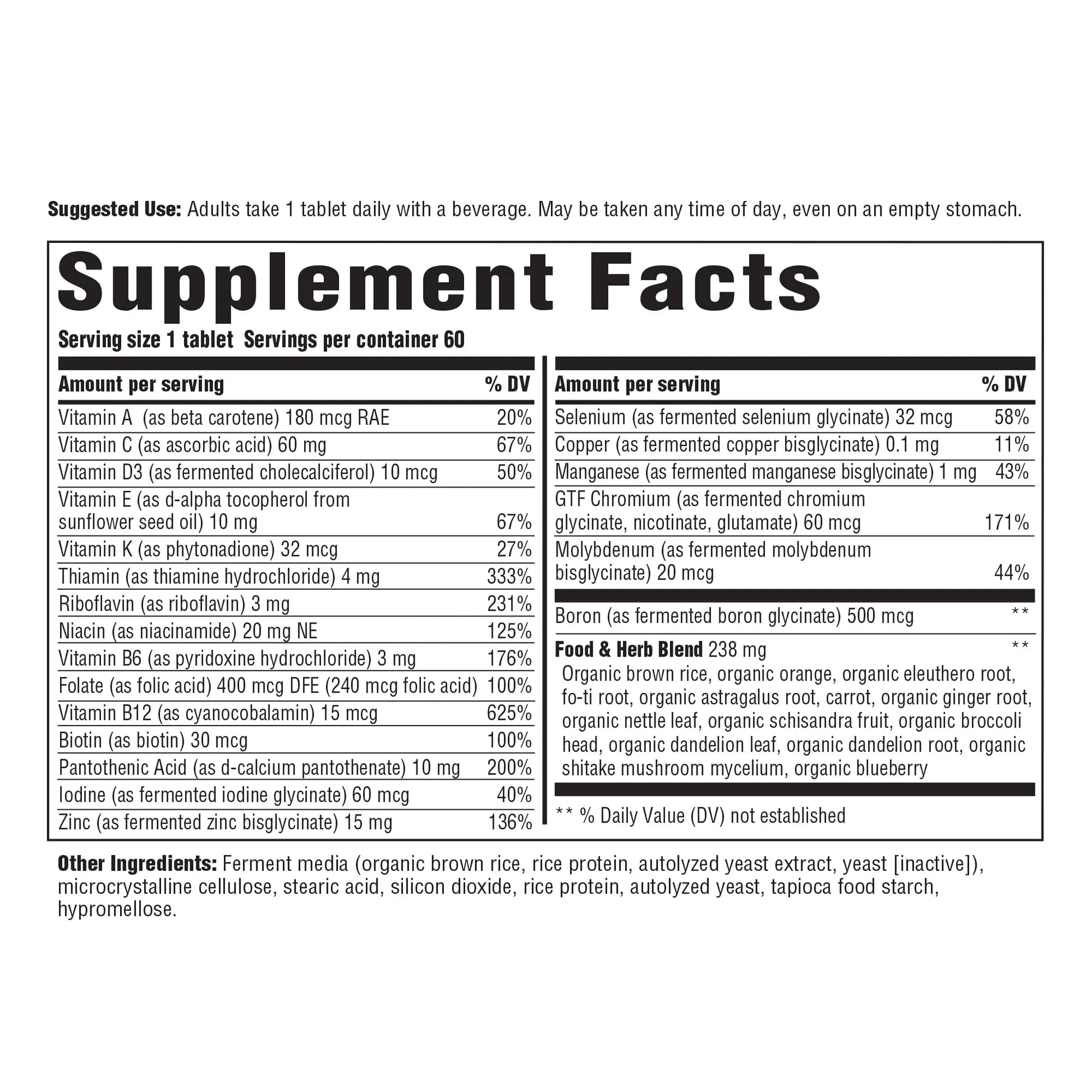 INNATE Response Formulas Men's One Daily Iron Free - Daily Multivitamin For Men Free of Iron - With B Vitamins Innate Response FormulasBuy Supplements Australia