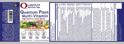 QNL Quantum Plant Multi-Vitamin - Complete Multivitamin - Immune Support for Adults - Natural Multivitamin for Men & Women Quantum NutritionBuy Supplements Australia