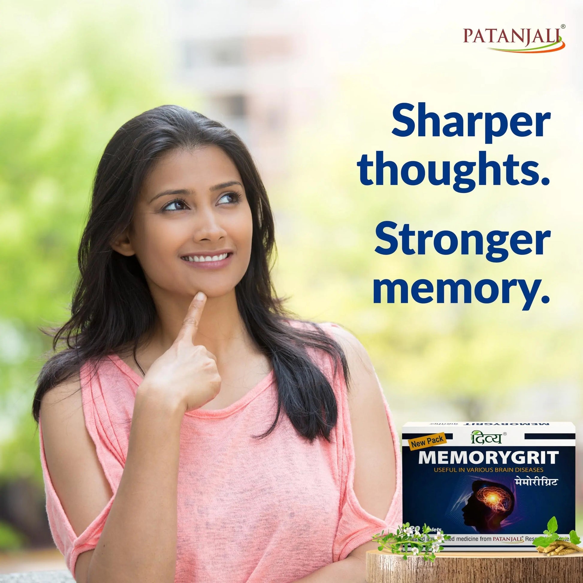 Patanjali Divya Memorygrit 20 Tablets Ayurvedic Supplement for Memory Focus and Brain Health Support (Pack of 1) patanjaliBuy Supplements Australia