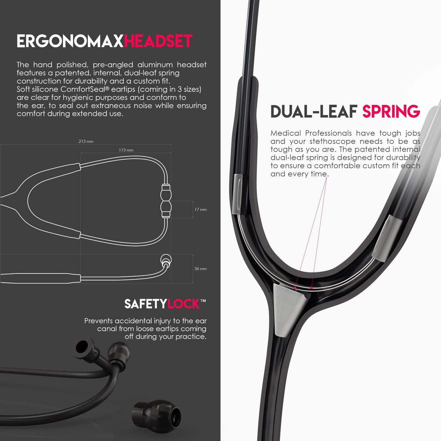 MDF Acoustica Lightweight Stethoscope for Doctors, Nurses, Students MDF InstrumentsBuy Supplements Australia