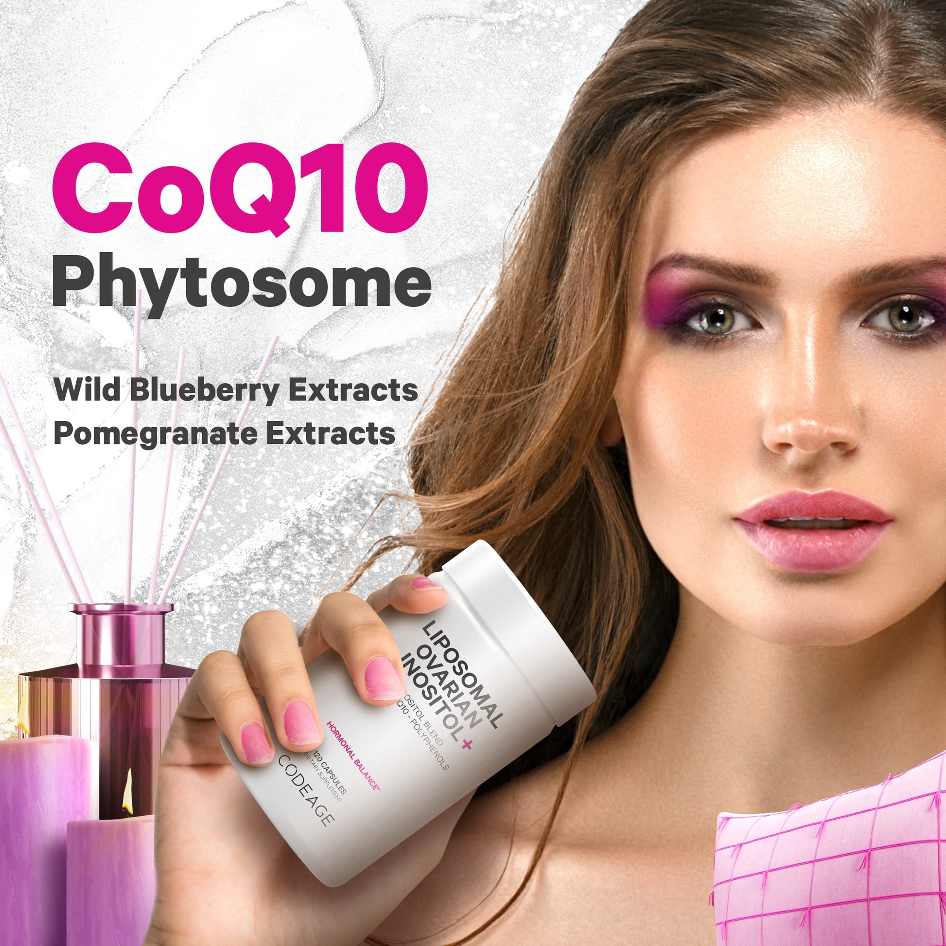 Codeage Liposomal Ovarian Inositol + Supplement - Myo-Inositol, D-Chiro-Inositol CodeageBuy Supplements Australia