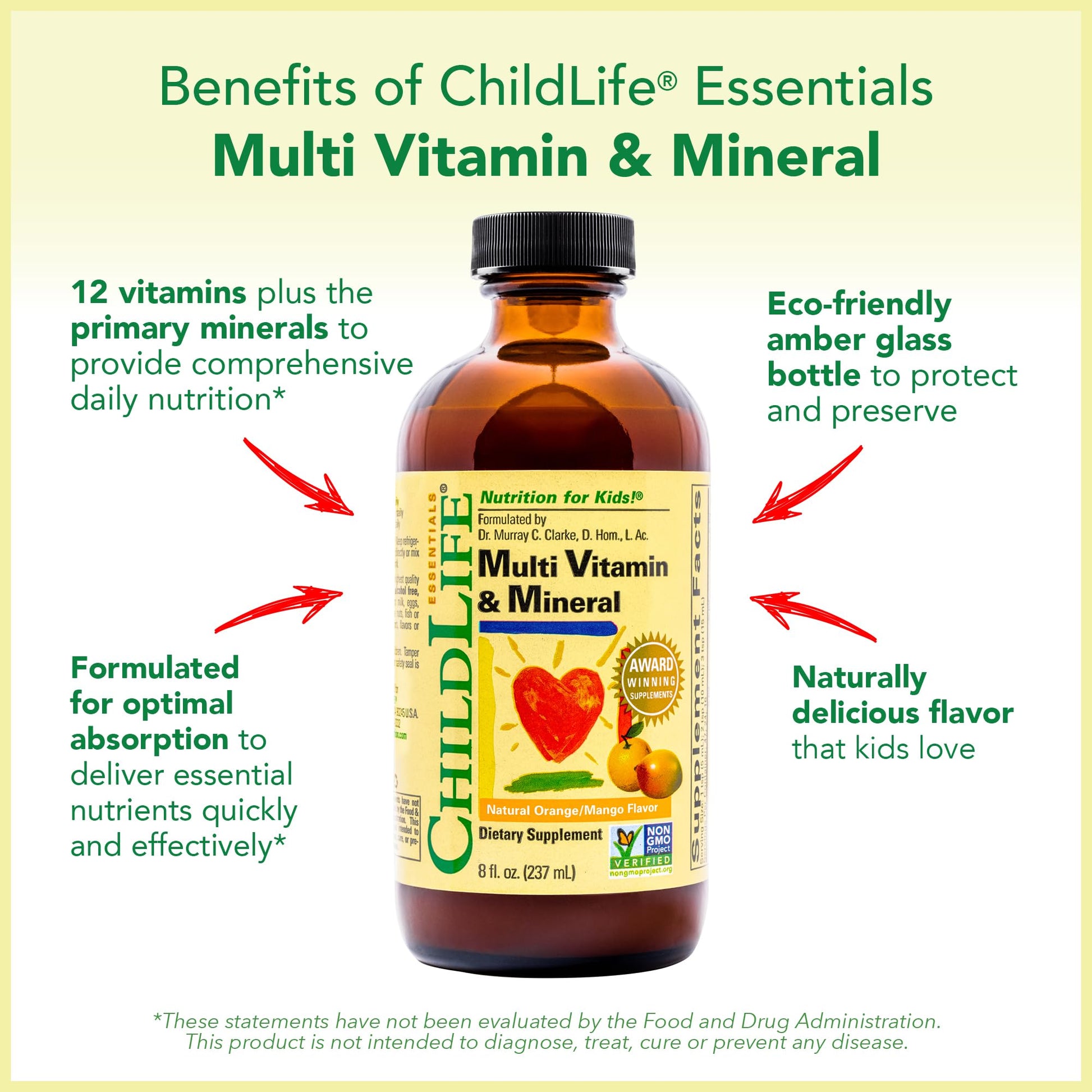 CHILDLIFE ESSENTIALS Kids Multivitamin & Mineral - Kids Vitamins, Liquid Multivitamin for Kids, Toddler Multivitamins, Liquid Vitamins, Baby Multivitamin - Natural Orange & Mango, 8 Fl Oz (Pack of 4) CHILDLIFE ESSENTIALSBuy Supplements Australia