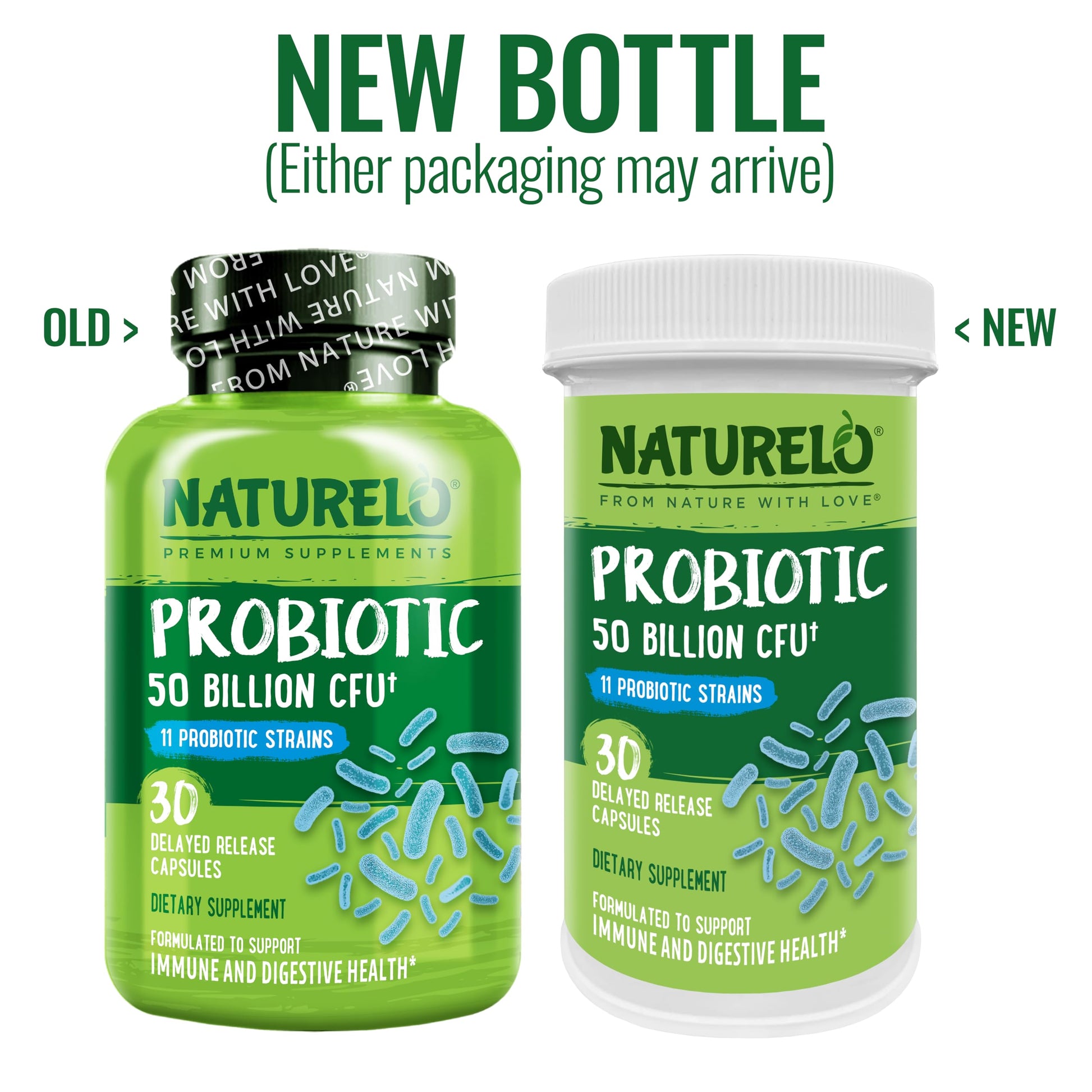 NATURELO Probiotic Supplement - 50 Billion CFU - 11 Strains - One Daily - Helps Support NATURELOBuy Supplements Australia
