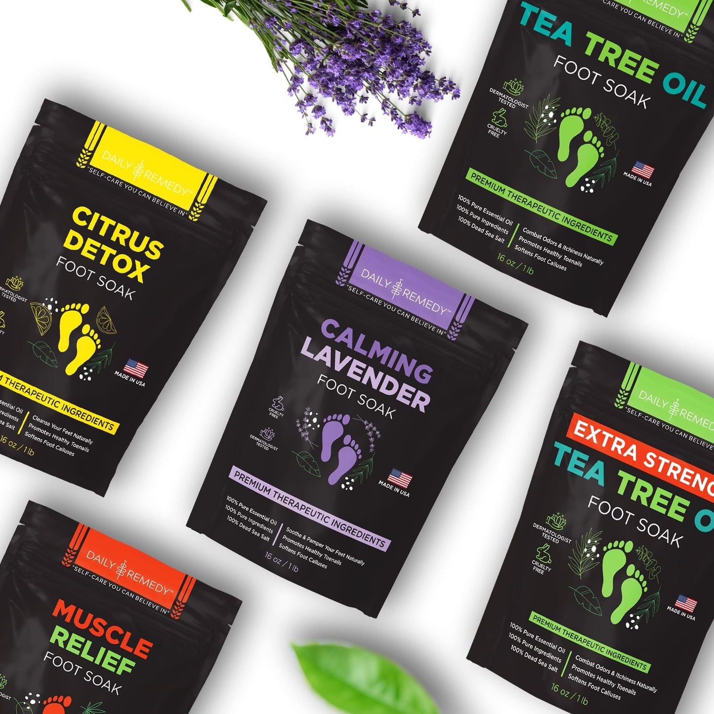 Calming Lavender Foot Soak with Epsom Salt, Made in USA, Foot Soak Soothes Sore Tired DAILY REMEDYBuy Supplements Australia